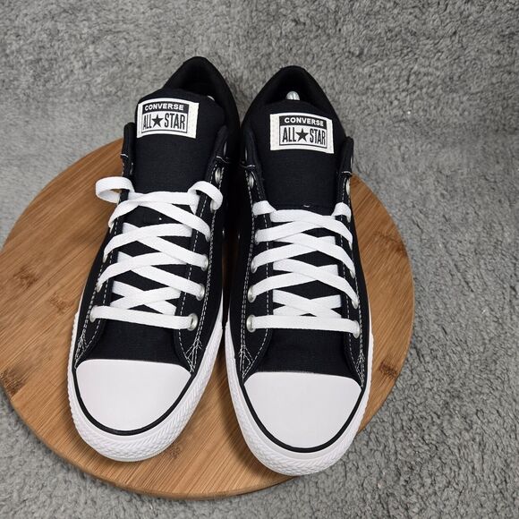 Converse Chuck Taylor All Star Low Sneakers Black / White Men Size 11.5 A01418F - Picture 2 of 7